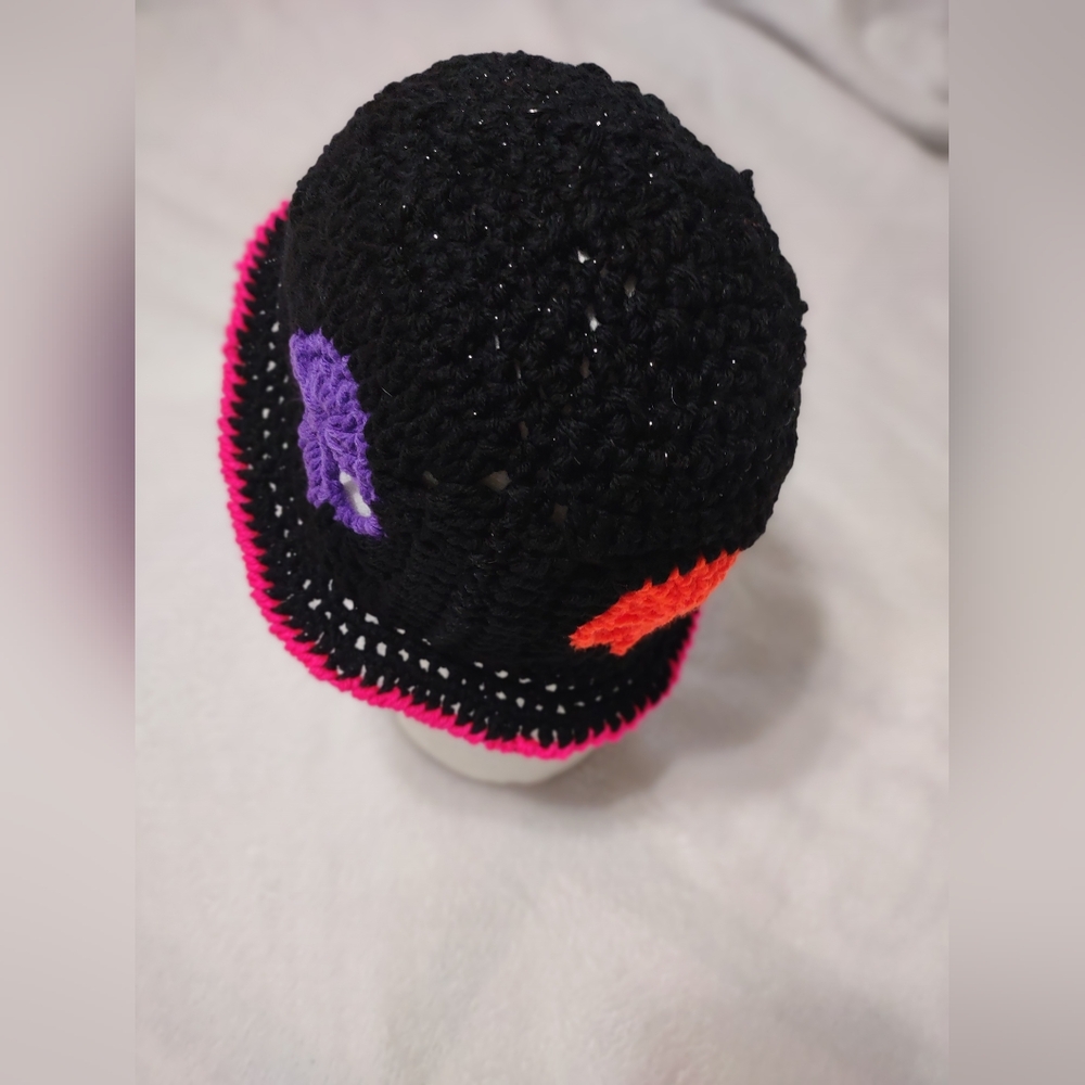 New! Hand made neon Skull bucket hat - Picture 4 of 6